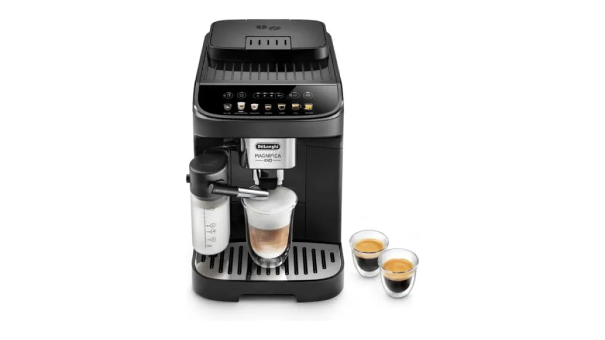 De'Longhi Magnifica Evo ECAM Kaffeevollautomat mit verbessertem Milchsystem und Bedienfeld