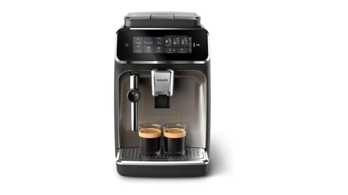 Philips 3300 Series Kaffeevollautomat mit Touch-Bedienfeld und klarer Oberfläche